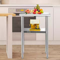 Table de préparation en acier inoxydable, capacité de charge lourde de 272 kg