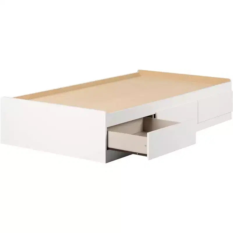 Lits jumeaux blancs avec rangement fabriqués