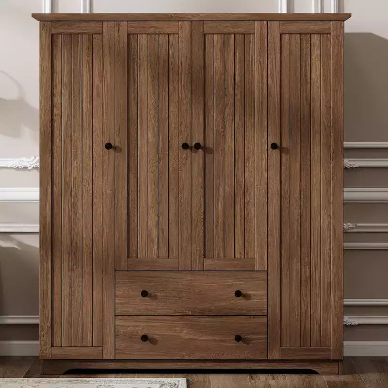 Armoire à 4 portes avec 2 tiroirs