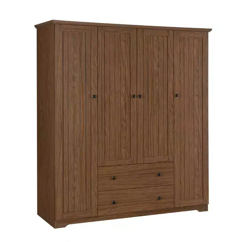 Armoire à 4 portes avec 2 tiroirs
