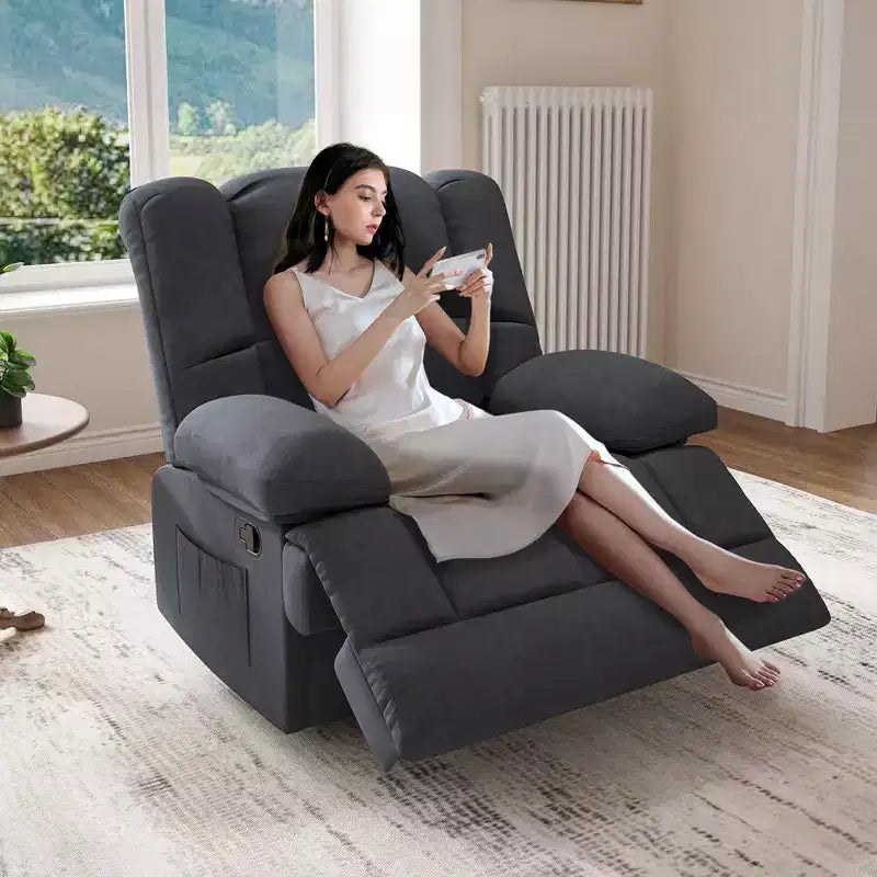 Fauteuil inclinable et basculant pour salon adulte