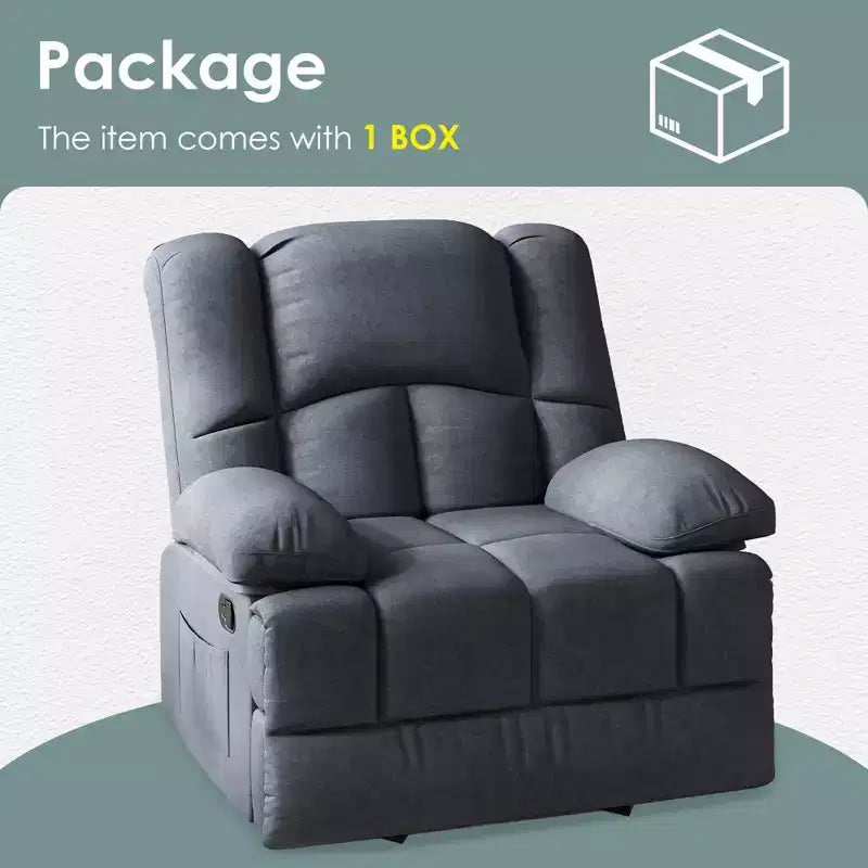 Fauteuil inclinable et basculant pour salon adulte