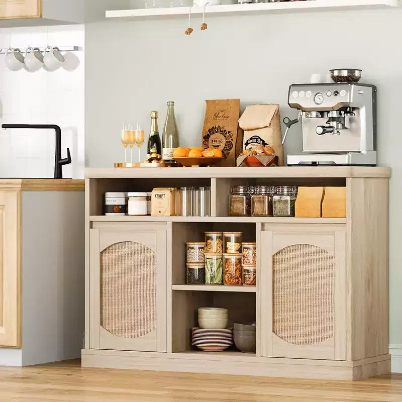 Buffet en rotin avec rangement – Buffet de rangement 47