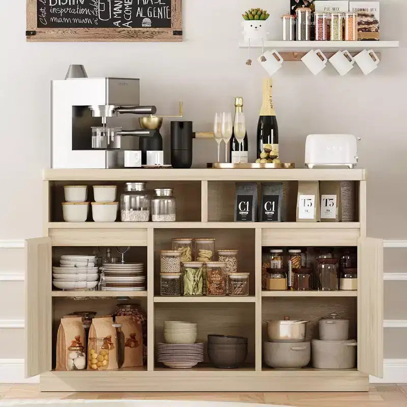 Buffet en rotin avec rangement – Buffet de rangement 47
