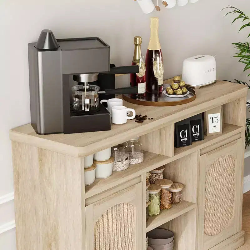 Buffet en rotin avec rangement – Buffet de rangement 47