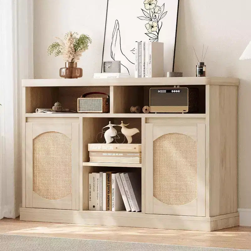 Buffet en rotin avec rangement – Buffet de rangement 47