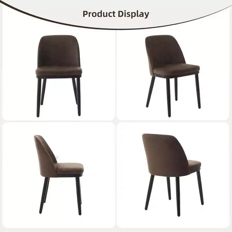 Lot de 2 chaises de salle à manger rembourrées, chaises de cuisine modernes