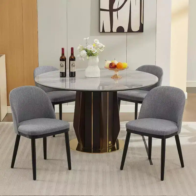 Lot de 2 chaises de salle à manger rembourrées, chaises de cuisine modernes