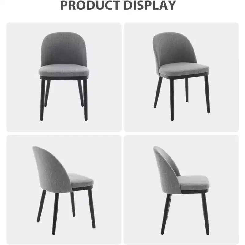 Lot de 2 chaises de salle à manger rembourrées, chaises de cuisine modernes