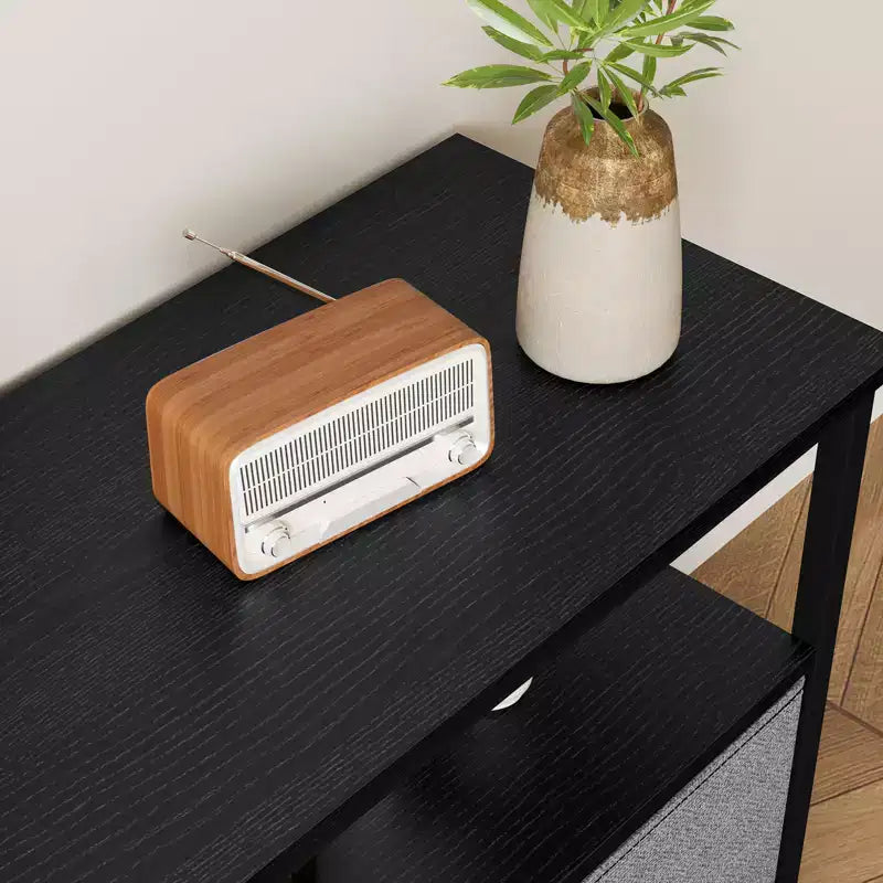 Meuble TV commode avec tiroirs et étagères, meuble de divertissement