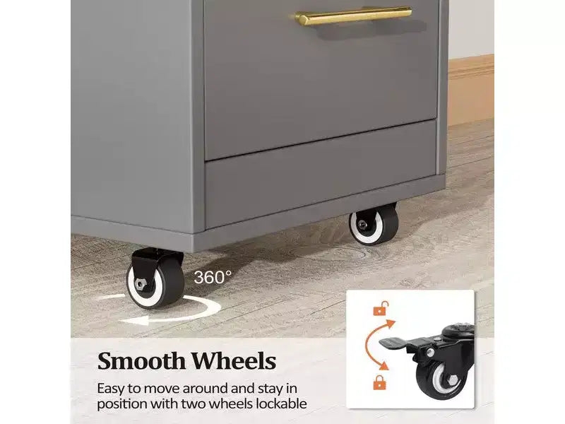 Chariot de salon en bois rustique marron