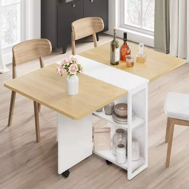 Table à manger pliante, Table pliante à abattants, Table de salle à manger polyvalente et pliable