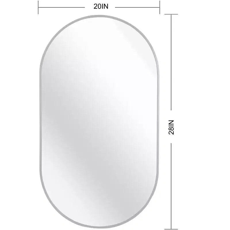 Miroir ovale en métal doré