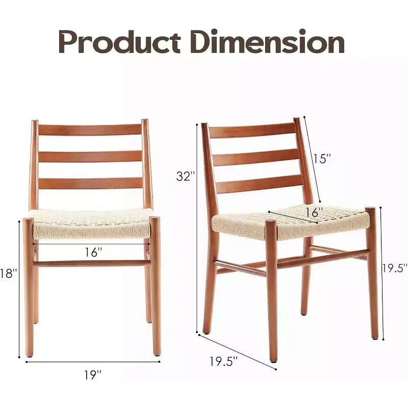 Lot de 2 chaises de salle à manger rembourrées, chaises de cuisine modernes