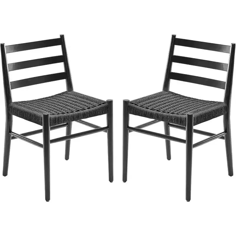 Lot de 2 chaises de salle à manger rembourrées, chaises de cuisine modernes