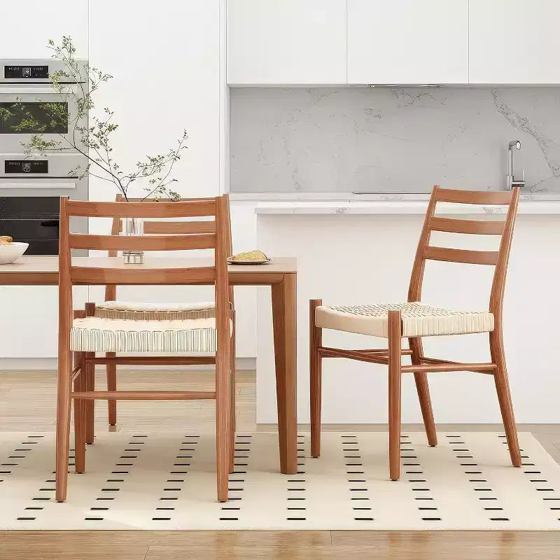 Lot de 2 chaises de salle à manger rembourrées, chaises de cuisine modernes