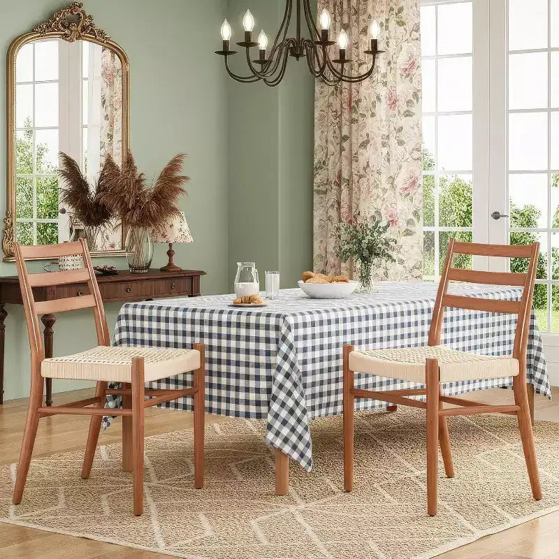 Lot de 2 chaises de salle à manger rembourrées, chaises de cuisine modernes