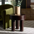 Table d'appoint marron foncé