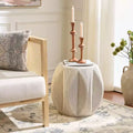 Table d'appoint blanchie