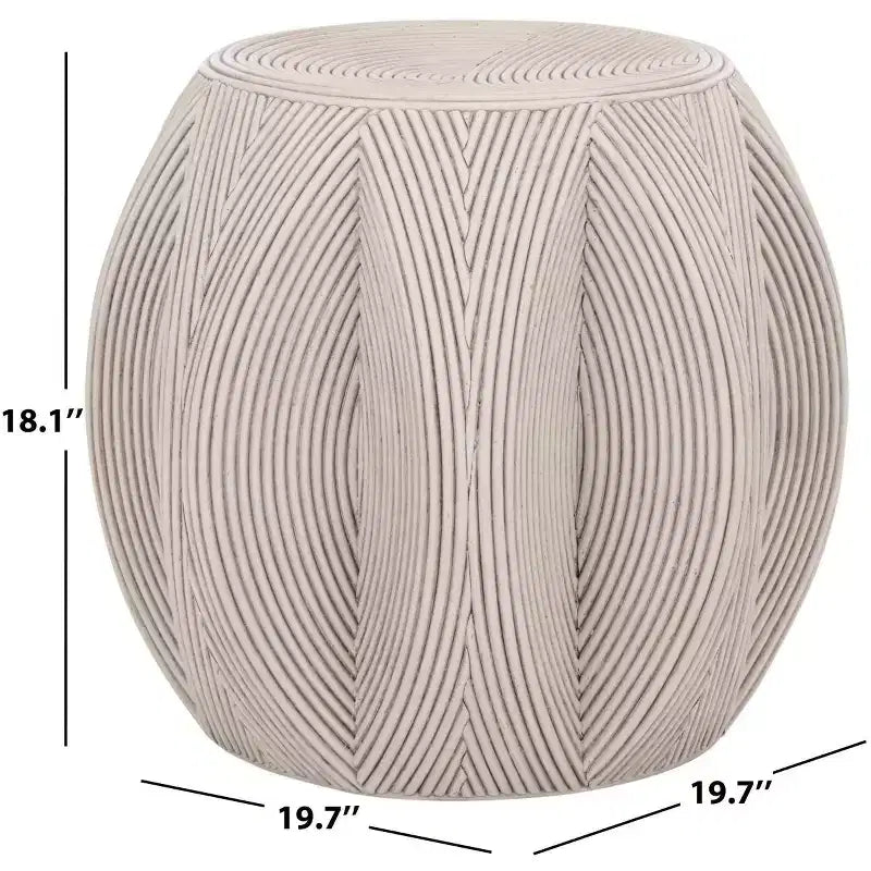 Table d'appoint blanchie