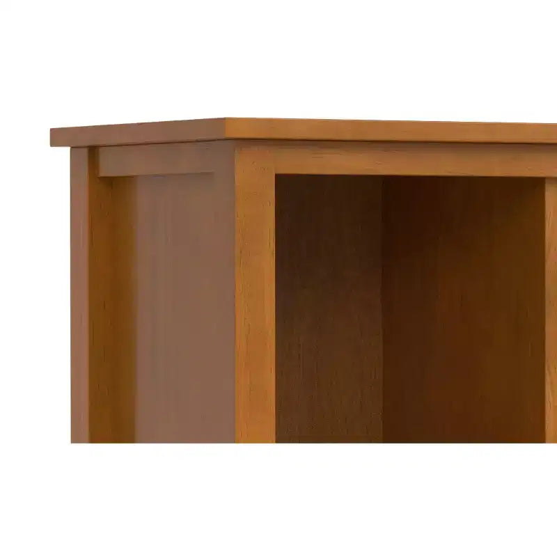 Meuble de rangement 9 cases transitoire en brun doré clair
