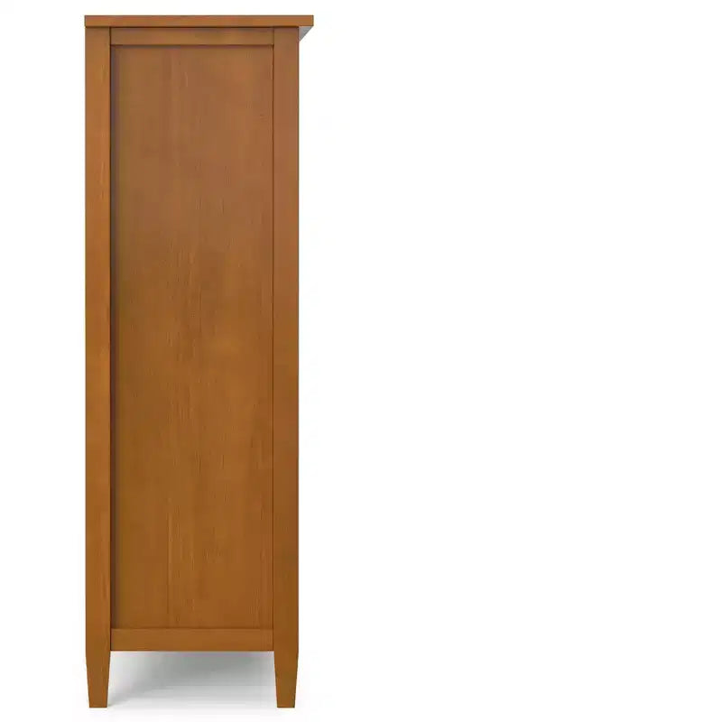 Meuble de rangement 9 cases transitoire en brun doré clair
