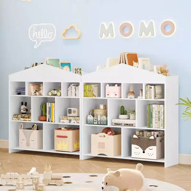 Étagère à livres et de rangement pour jouets pour enfants, Organisateur d'étagère à jouets