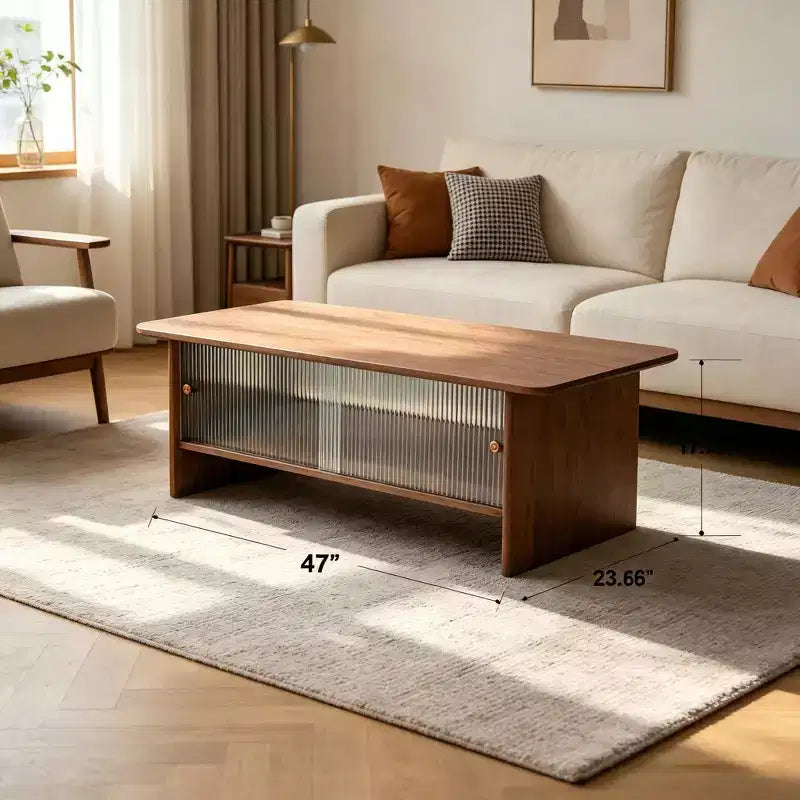 Tables basses rectangulaires modernes et minimalistes