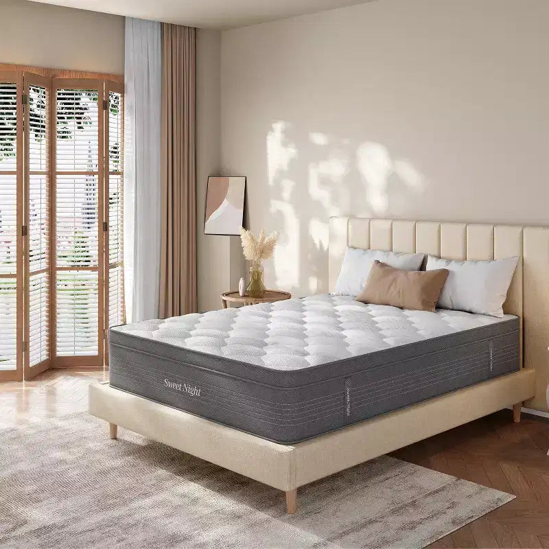 Matelas hybrides en mousse à mémoire de forme mi-fermes