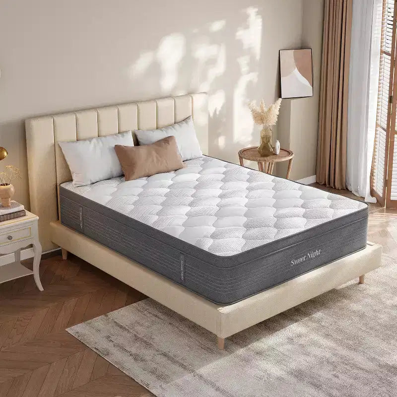 Matelas hybrides en mousse à mémoire de forme mi-fermes
