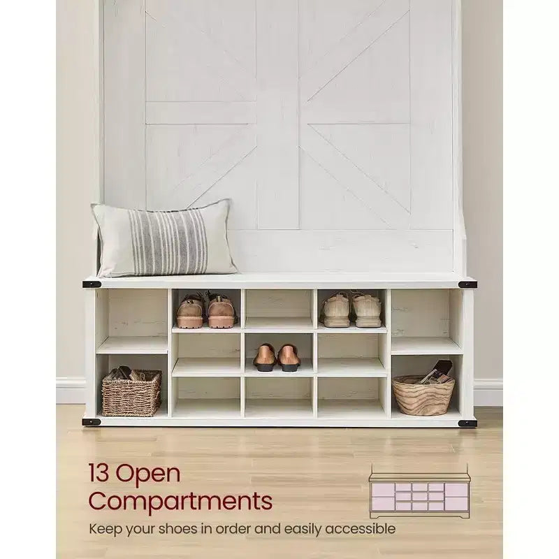 Meuble d'entrée avec banc et rangement à chaussures