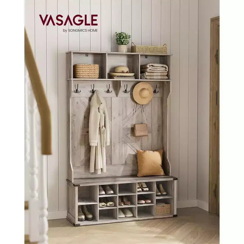 Meuble d'entrée avec banc et rangement à chaussures