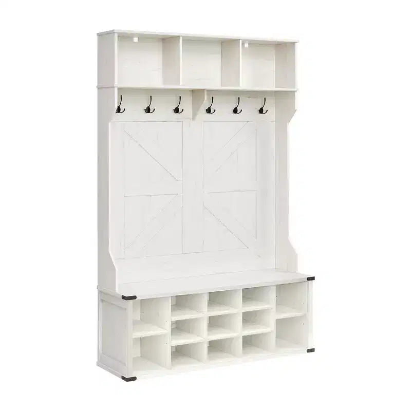 Meuble d'entrée avec banc et rangement à chaussures